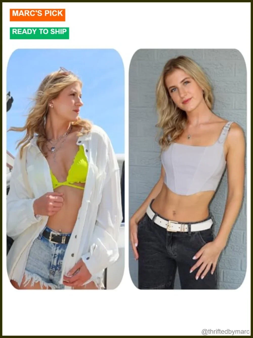 3pk Women Faux Leather Belts with Gold Buckle for Jeans
